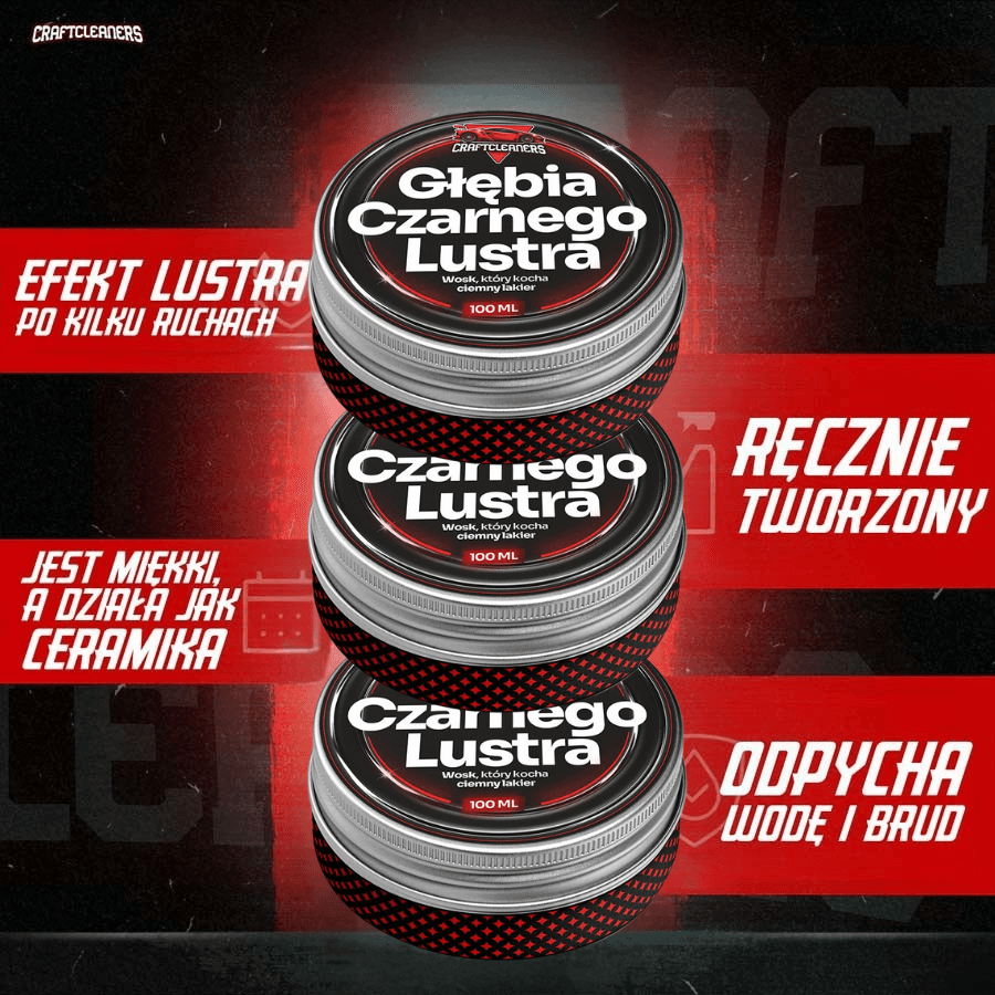 Głębia Czarnego Lustra - Wosk Dedykowany do Czarnego Lakieru